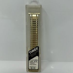 New old stock Timex expansion band gold tone